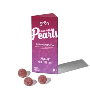 GRON - GRON - POMEGRANATE HYBRID PEARL 400MG CBD / 100MG THC