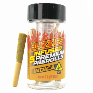 Buzzies - Indica 2.5g 5 Pack Infused Pre-Rolls - Buzzies