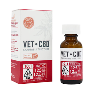 Vet CBD - VET CBD 10:1 Tincture 30ML (125mg CBD/12.5g THC)