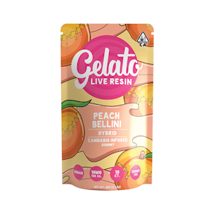 GELATO - Gelato - Live Resin - Peach Bellini - Gummies - 10pk - 100mg