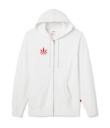 MedMen - MD - Mens White Zip Hoodie