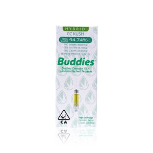 BUDDIES - BUDDIES - Cartridge - CC Kush - CDT - 1G