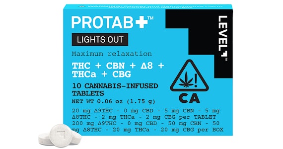 LEVEL - LEVEL - Lights Out Protabs - 340mg