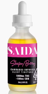 Saida - Saida Tincture 1000mg Indica Sleepy Berry 10:1 THC:CBN
