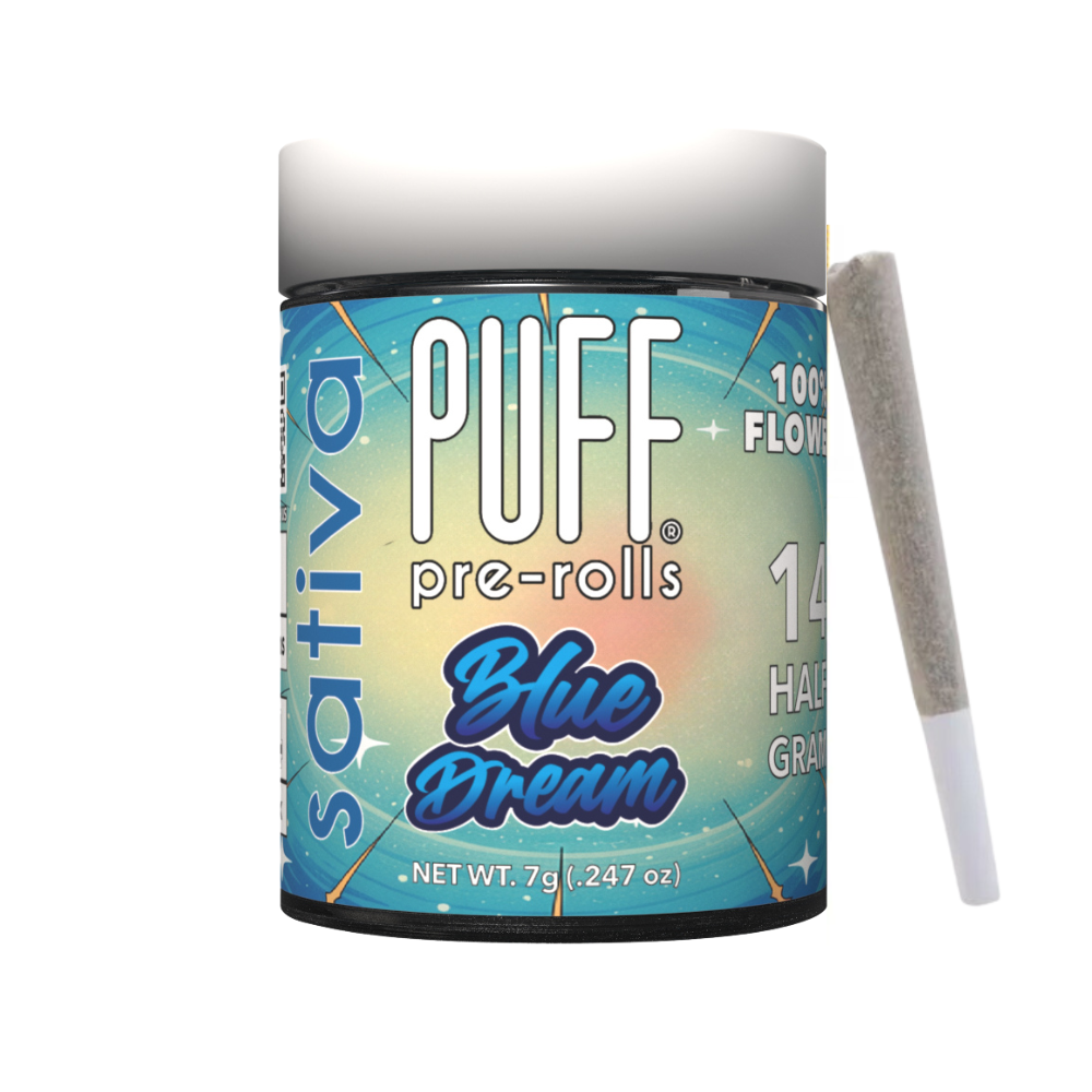7g Blue Dream Pre-Roll Pack (.5g - 14 pack) - Puff picture
