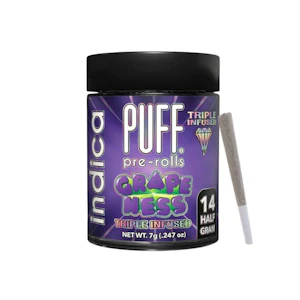 PUFF - 7g Grapeness Diamond Infused Pre-Roll Pack (.5g - 14 pack) - Puff