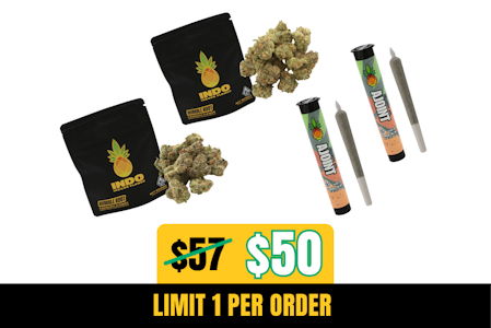 Humble Root - 7g Humble Root Indo Flower + Bonus 2g Pre-Rolls