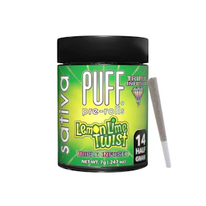 PUFF - 7g Lemon Lime Twist Diamond Infused Pre-Roll Pack (.5g - 14 pack) - Puff