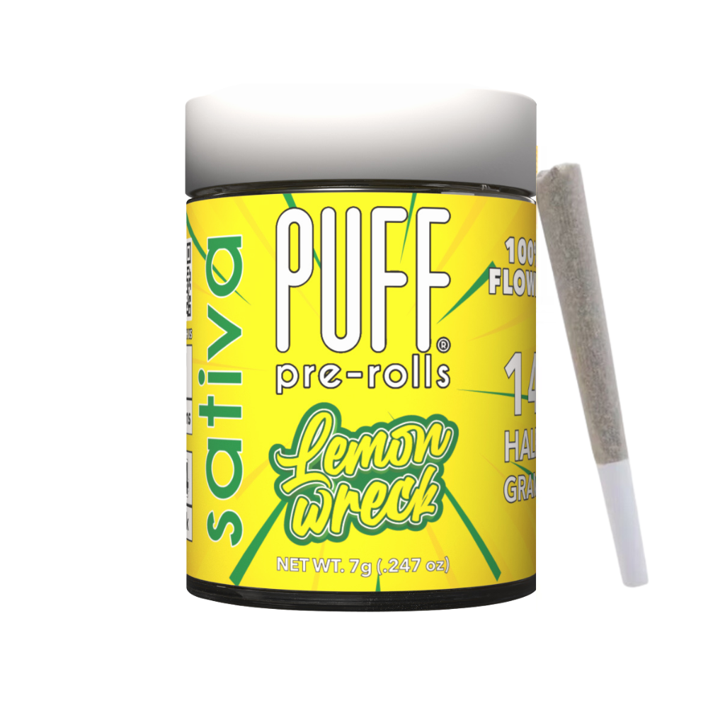 7g Lemonwreck Pre-Roll Pack (.5g - 14 pack) - Puff picture