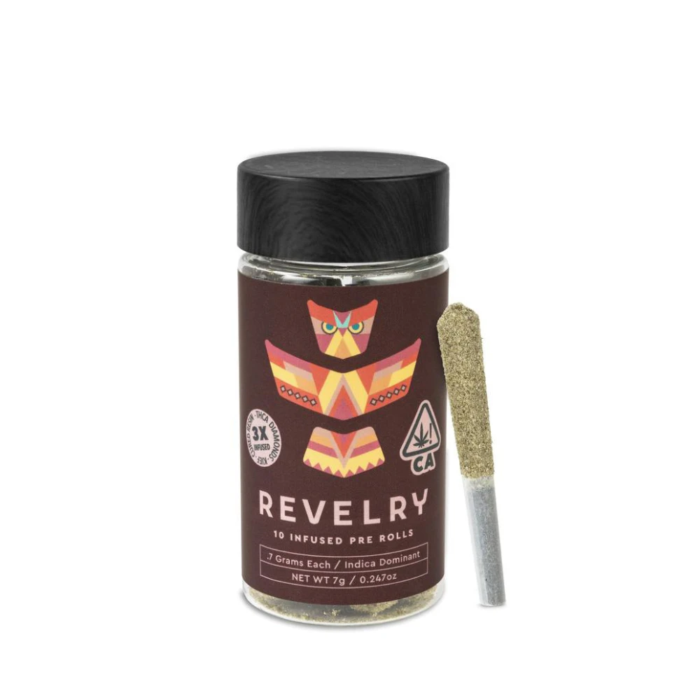 REVELRY - 7g Mai Tai OG Infused Pre-Roll Pack (.7g - 10 pack) - Revelry Main Image