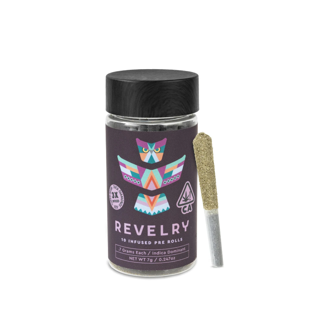REVELRY - 7g Mint Sorbet Infused Pre-Roll Pack (.7g - 10 pack) - Revelry Main Image