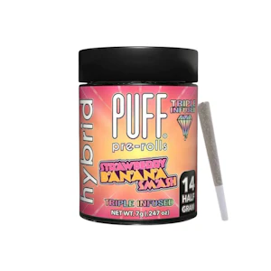 PUFF - 7g Strawberry Banana Smash Diamond Infused Pre-Roll Pack (.5g - 14 pack) - Puff