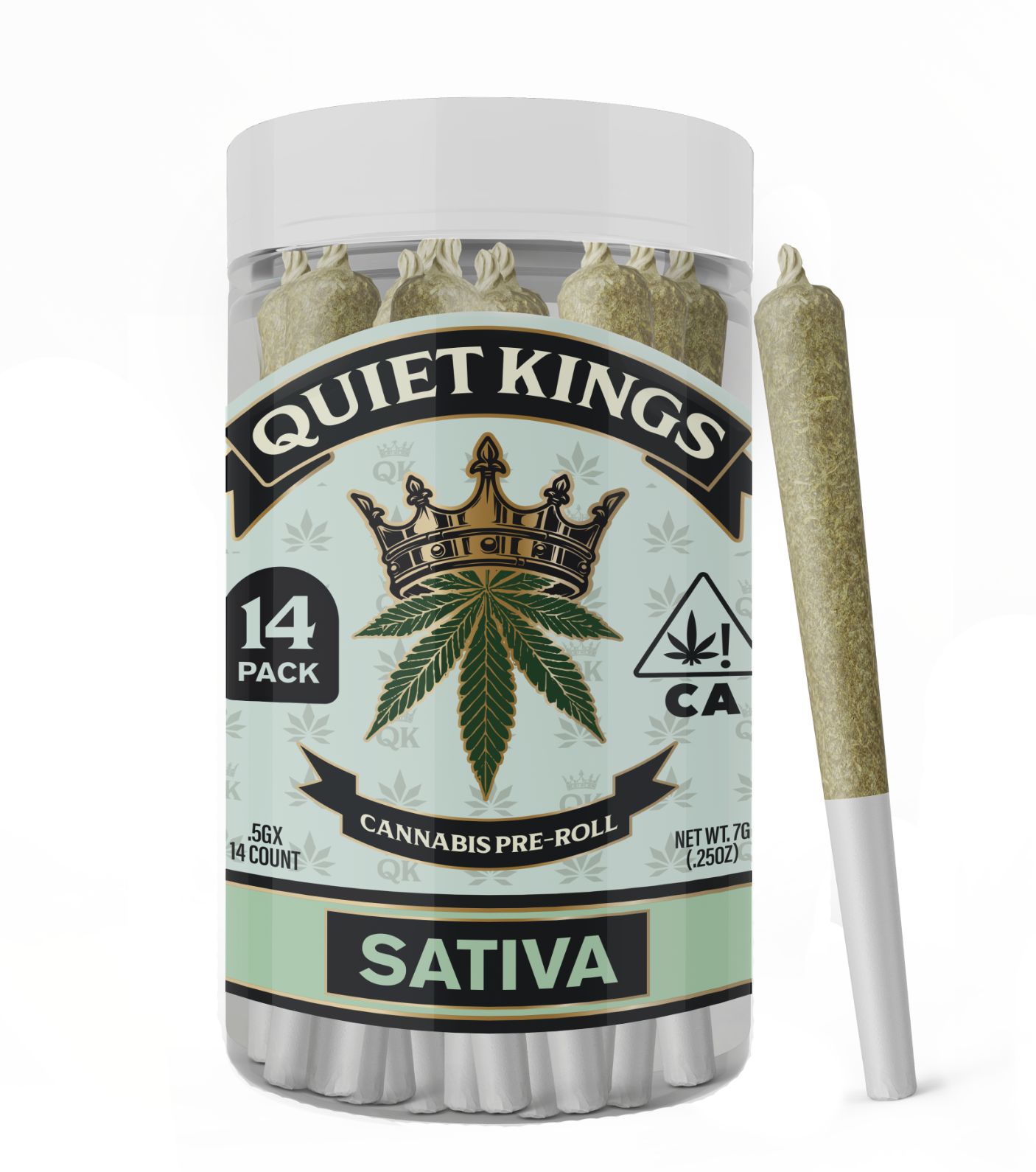 7g Trainwreck (Greenhouse) Pre-Roll Pack (.5g - 14 pack) - Quiet Kings picture