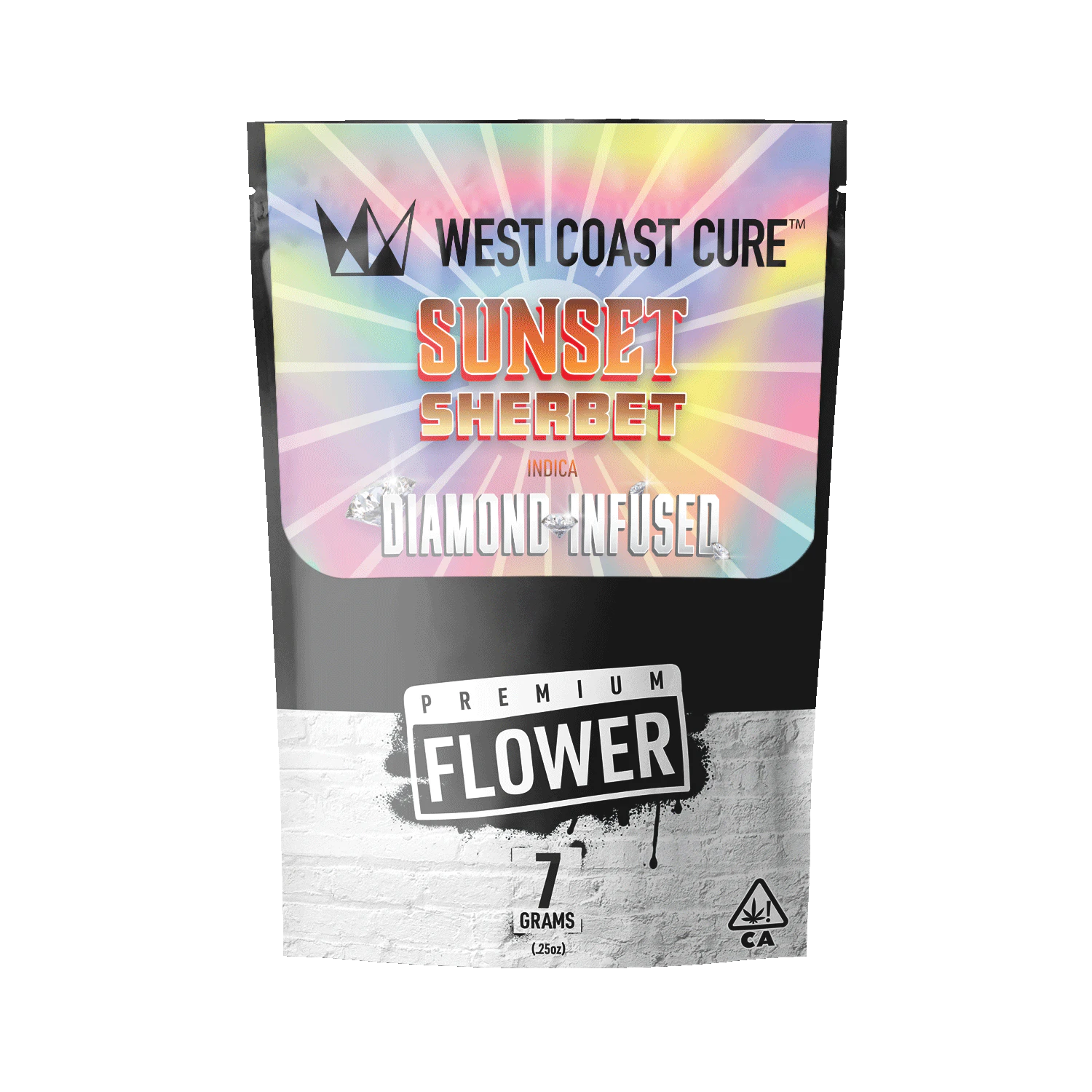 West Coast Cure - WCC | Diamond Infused Flower | Sunset Sherbet | 7g Main Image