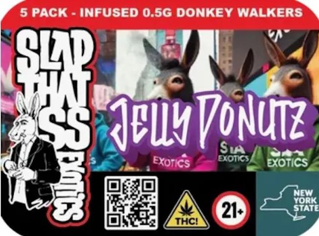 Slap That Ass - Jelly Donutz - Indica- | Infused Dogwalkers (Pre-Roll) - 2.5g | SLAP THAT ASS     -k7