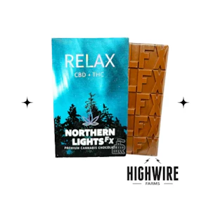 NORTHERN LIGHTS FX - Northern Lights FX Chocolate Bar Relax 2:1 200mg