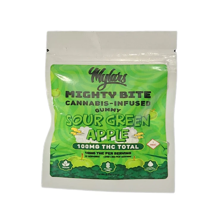 Mylars - Mighty Bites - Sour Green Apple Main Image