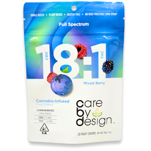CARE BY DESIGN - Care By Design - 18:1 CBD Mixed Berry - Gummies - 20pk - 100mg