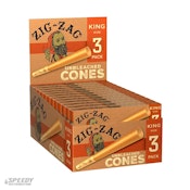Zig Zag King Size Unbleached Cones 3ct