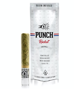 PUNCH EDIBLES & EXTRACTS - ROCKET HASH ROSIN - WHITE LABEL - BLITZ X BANANA CREAM JEALOUSY 1.6G - PUNCH EDIBLES & EXTRACTS