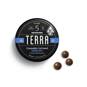 KIVA - Kiva - Terra Bites - Milk Chocolate Blueberry - THC 100MG