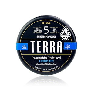 KIVA - KIVA - Edible - Milk Chocolate Blueberries - Terra Bites - 100MG