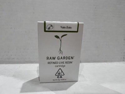 RAW GARDEN - Yuzu Zuzu 1g Refined Live Resin Cart - Raw Garden
