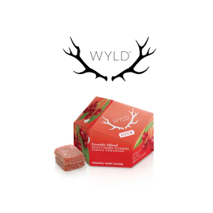 WYLD Edibles - Sour Cherry Gummies - Indica Enhanced - (10 x 10mg) 100mg [WYLD Edibles]