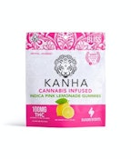 Kanha 100mg Indica Pink Lemonade Gummies