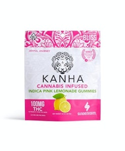 KANHA - Kanha 100mg Indica Pink Lemonade Gummies