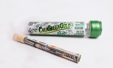 CALI GREEN GOLD: GMO Cookies 2.1g $100 Benny Infused Blun...