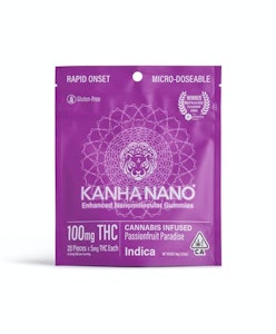Kanha - Indica Passionfruit Paradise | 100mg THC Edible | Kanha Nano