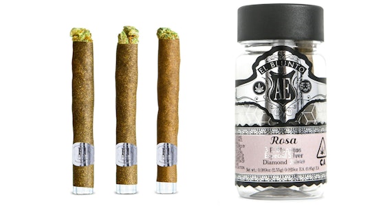 EL BLUNTO - El Blunto - Rosa Especial Silver Diamond Infused Blunts - 3ct