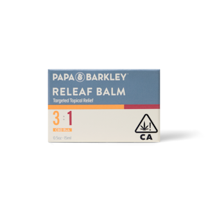 Releaf Balm - 15ml - 3CBD:1THC CBD RICH - Papa & Barkley