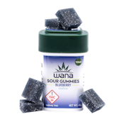 WANA SOUR GUMMIES BLUEBERRY 100mg RELAXING