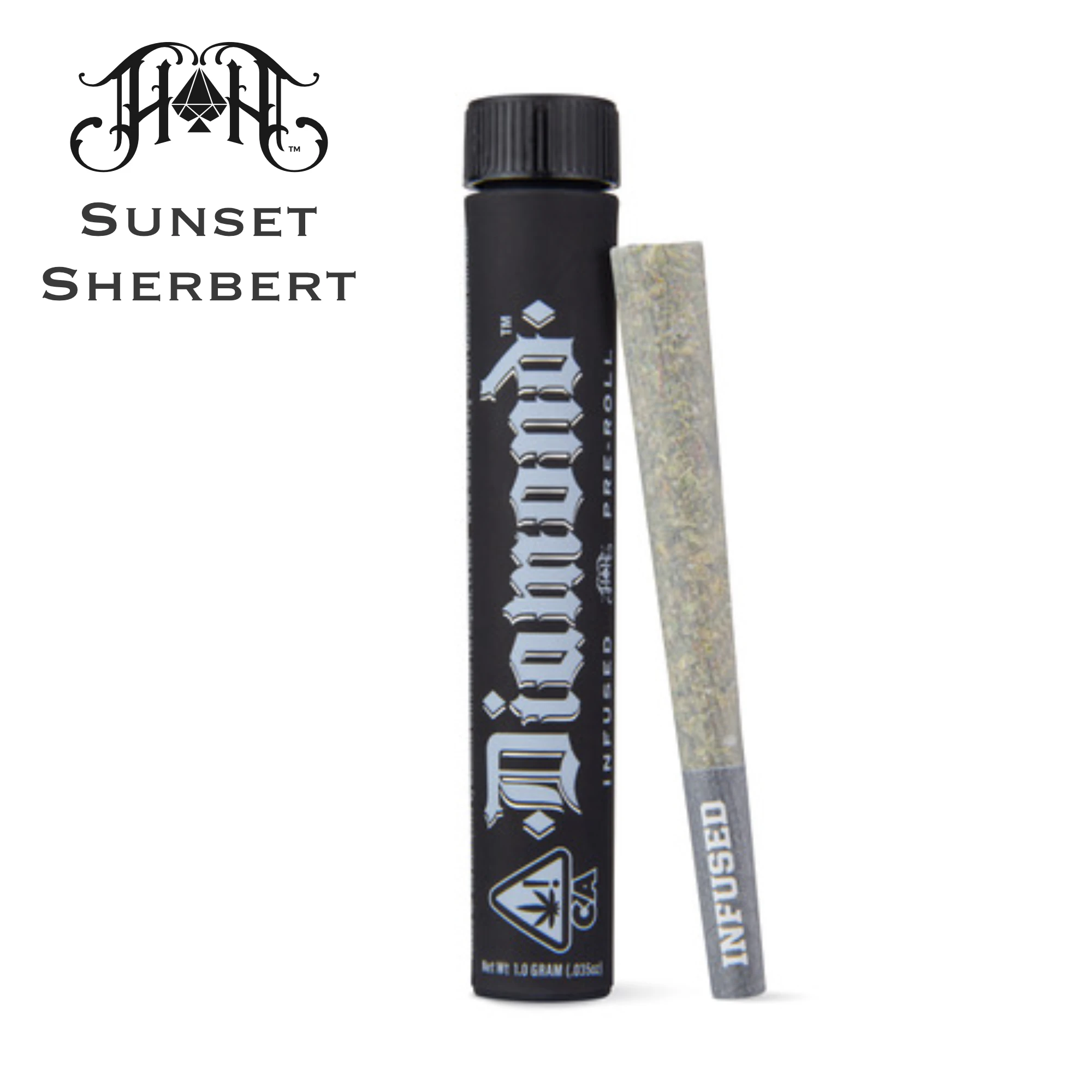 Heavy Hitters - Heavy Hitters - Sunset Sherbert - 1g Infused Diamond Preroll Main Image