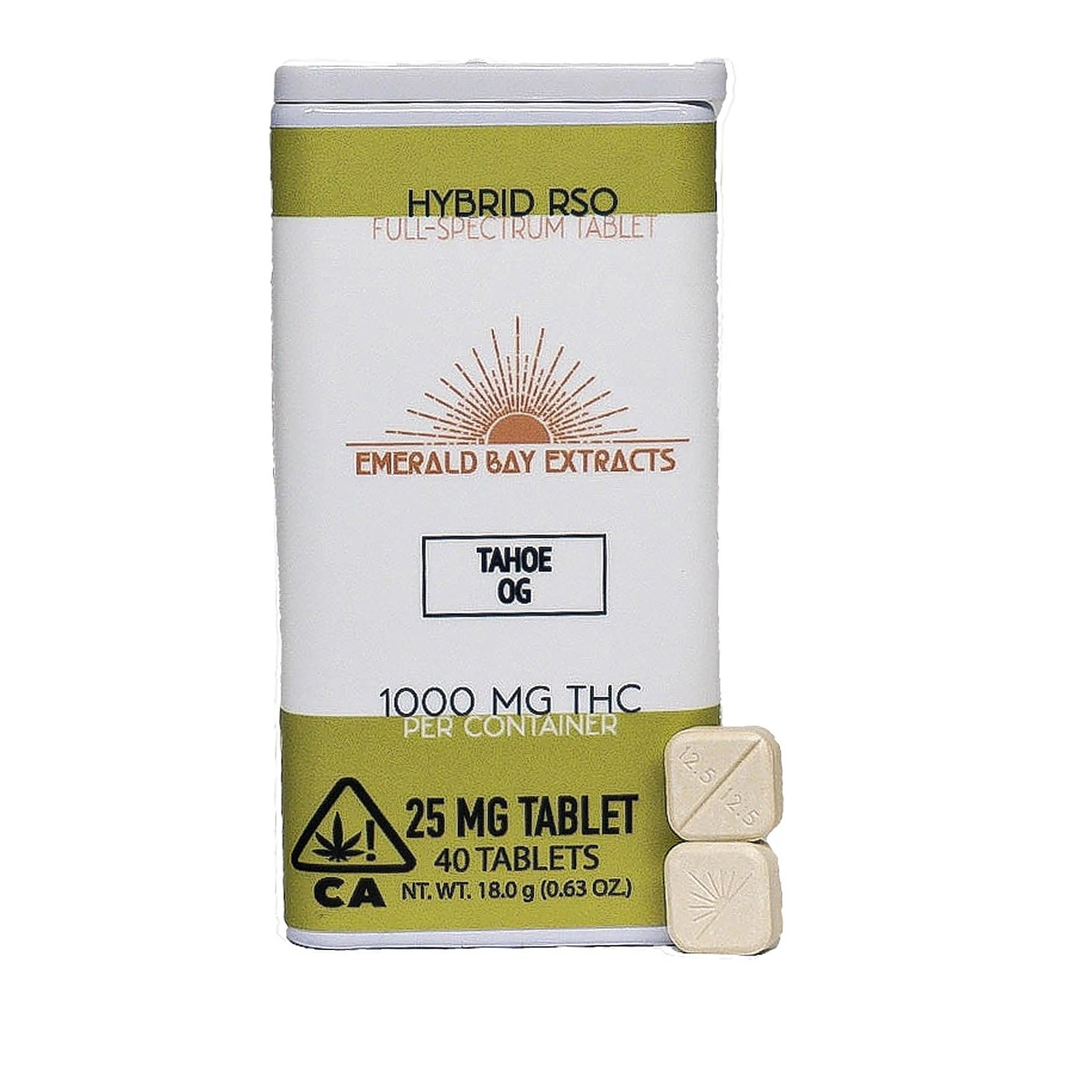 Emerald Bay Extracts - Emerald Bay Extracts - Tahoe OG - 1000mg Hybrid Tablets Main Image