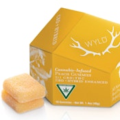 Wyld - Peach (Hybrid) 2:1 CBD:THC Gummies - 50mg