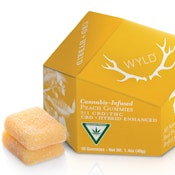 Wyld - Peach 2:1 CBD:THC Gummies (Hybrid) - 50mg