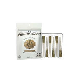 AmeriCanna - Black Ice (I) | 6g Infused Preroll 6pk | AmeriCanna