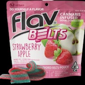 Flav | Sour Gummy Belts-Strawberry Apple | 100mg
