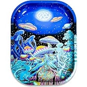 Space Mushroom Rolling Tray 7"x5.5"