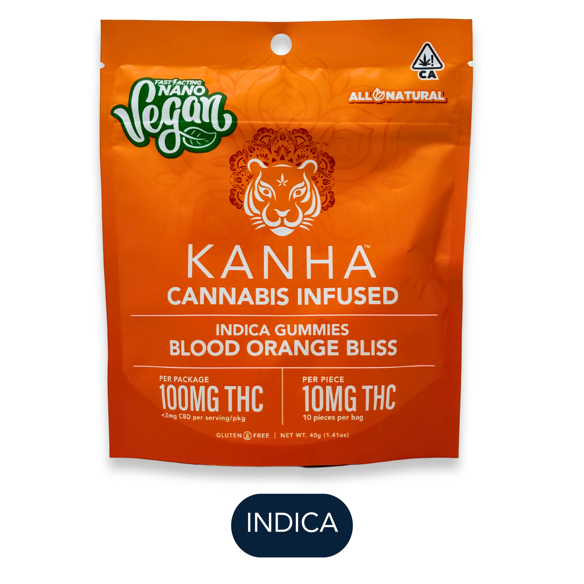 KANHA - Kanha - NANO - Blood Orange Bliss - Gummies - 10pk - 100mg Main Image