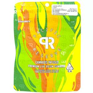 Pacific Reserve - Hybrid Green Apple 100mg Live Resin Gummies - Pacific Reserve