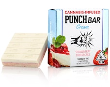 Punch Edibles - 100mg PunchBar Cream - Strawberry Cheesecake
