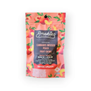 Argent NM Ventures Inc. - Smokiez - Peach Fruit Chews - Sativa (10pcs / 100mg THC / 10mg CBD)