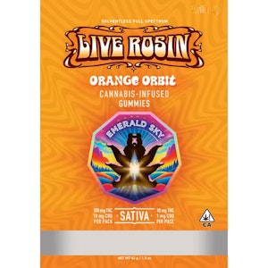 Emerald Sky - Emerald Sky | Orange Orbit | Rosin | Gummies