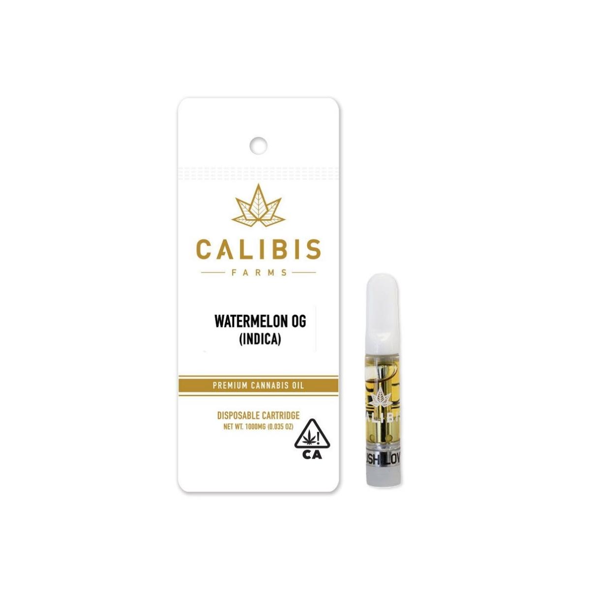 Watermelon OG 1g High Potency Vape Calibis Farms Shop The Menu Cannagram Cannabis Delivery