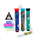 ICY MELTS | 1.25G HASH ROSIN SWIRLED INFUSED PREROLL | BLIZZY ROLLS | THE 420