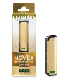 OOZE - Novex Vape Pen - 600 MAh Flex Temp Battery - Lucky Gold